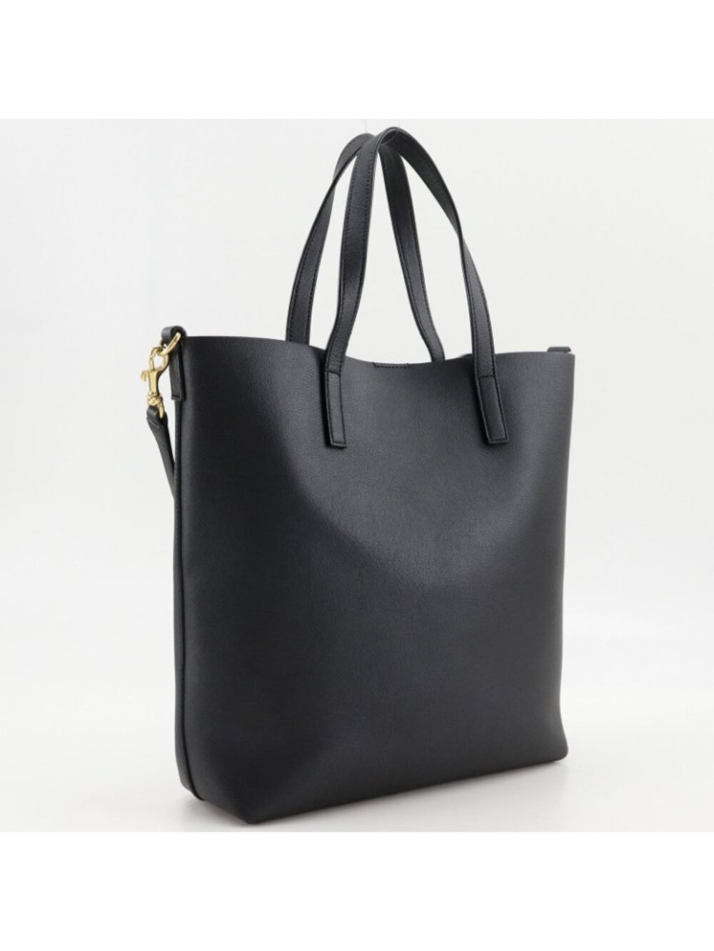 Saint Laurent Toy Shopping Tote 2-Way Shoulder Calf Black Handbag - Picture 3 of 10